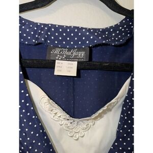 Vintage 80s All That Jazz Polka Dot Dress Size 7/8